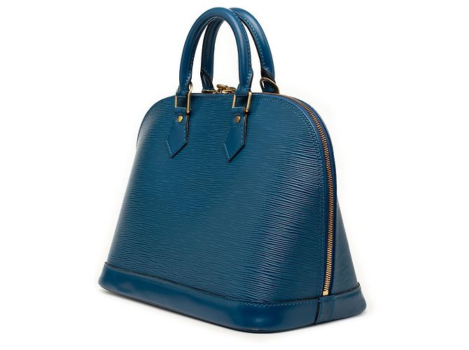 Borsa Louis Vuitton Epi Alma PM Blu - vista 2