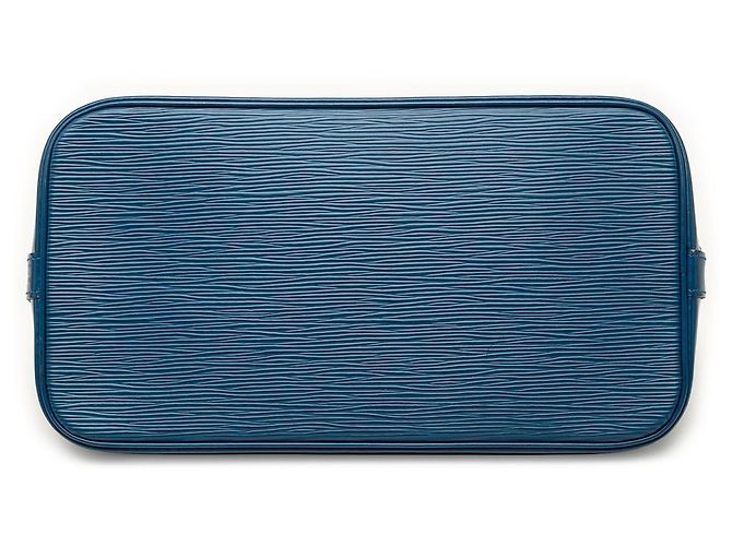 Borsa Louis Vuitton Epi Alma PM Blu - vista 3
