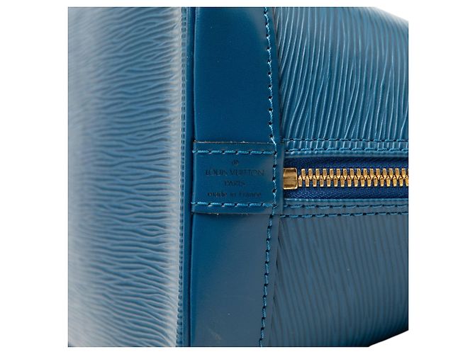 Borsa Louis Vuitton Epi Alma PM Blu - vista 6