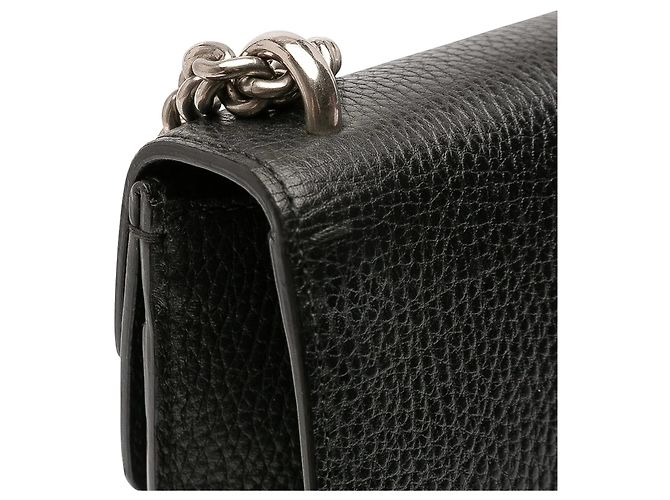 Borsa a tracolla Dionysus piccola in pelle nera Gucci Nero - vista 10