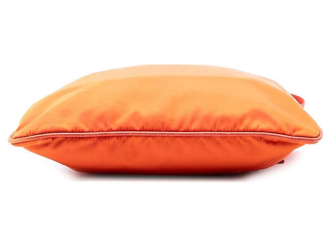 Borsa a tracolla Prada Tessuto arancione con chiusura a zip - vista 3