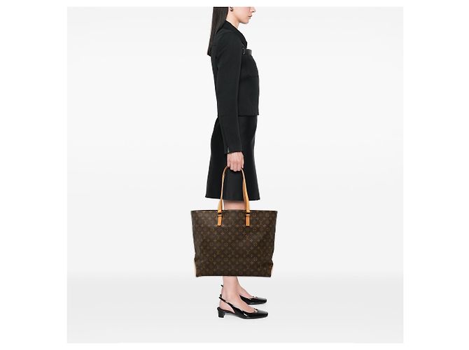Borsa Tote Cabas Alto Louis Vuitton Monogram Marrone - vista 6