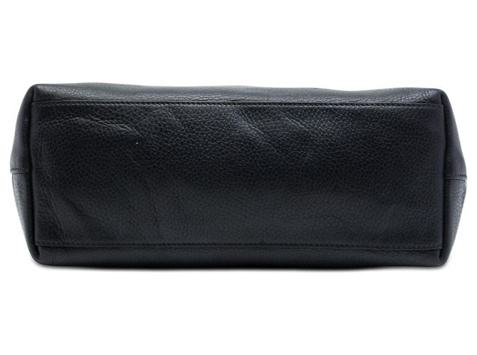 Borsa satchel Gucci Dollar in pelle di vitello GG nera - vista 3
