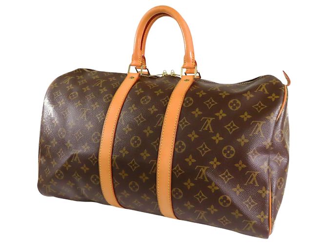 Borsa da viaggio Louis Vuitton Monogram Keepall 45 marrone - vista 2