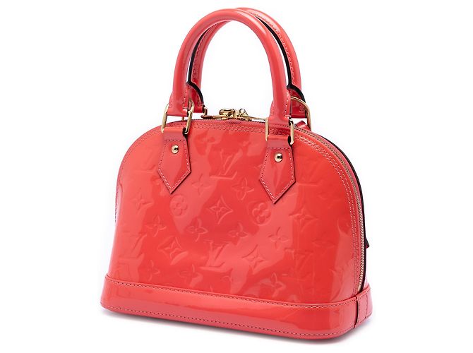 Borsa Louis Vuitton Monogram Vernis Alma BB Arancione - vista 2