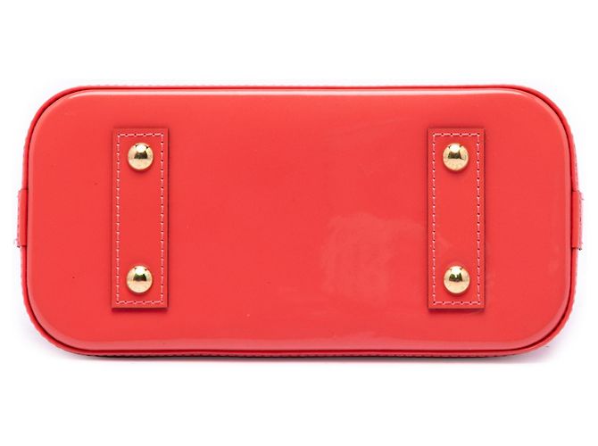 Borsa Louis Vuitton Monogram Vernis Alma BB Arancione - vista 3