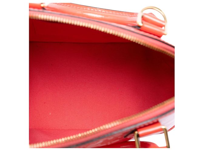 Borsa Louis Vuitton Monogram Vernis Alma BB Arancione - vista 4