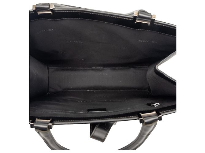 Borsa Tote Jackie in pelle nera Gucci Nero - vista 4