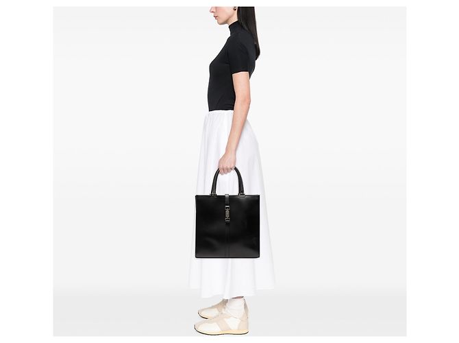 Borsa Tote Jackie in pelle nera Gucci Nero - vista 7