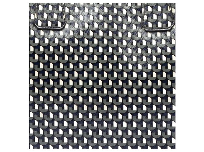 Borsa Shopping Tote Prada Saffiano Stampato nera Nero - vista 6