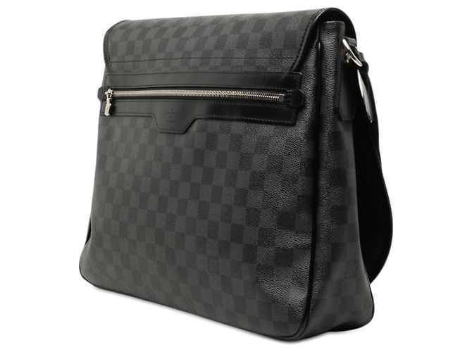 Borsa a tracolla Louis Vuitton Damier Graphite Daniel GM nera Nero - vista 2