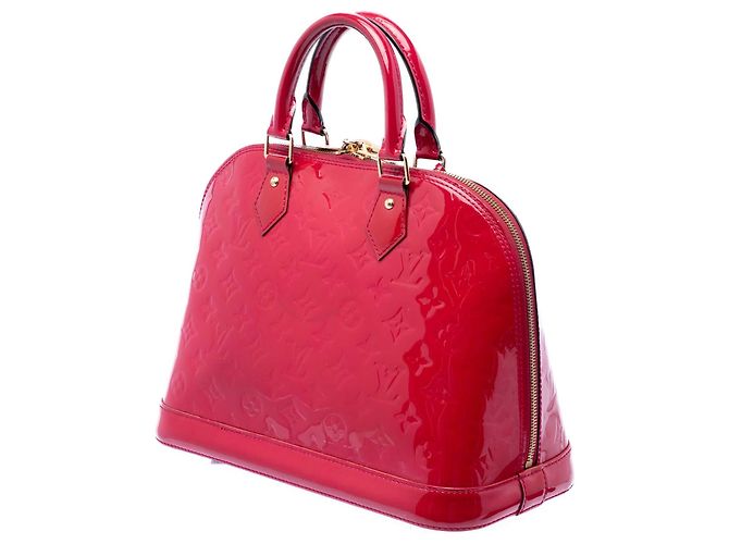 Borsa a mano Louis Vuitton Monogram Vernis Alma PM rossa Rosso - vista 2