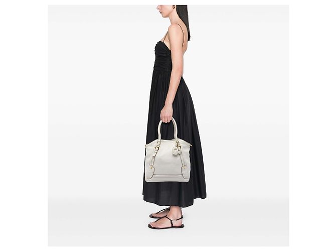 Borsa Tote Convertible Prada Vitello Daino bianca Bianco - vista 6