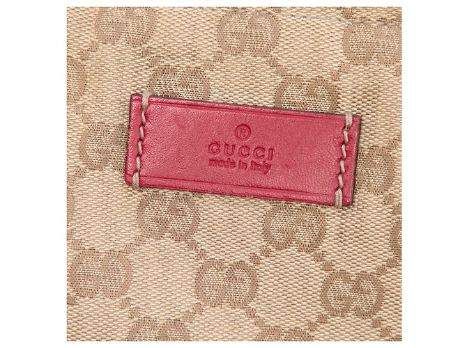 Tote verticale Gucci GG Canvas Web beige - vista 5