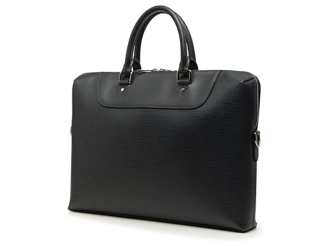 Borsa Business Louis Vuitton Epi Porte Documents Jour Blu - vista 2