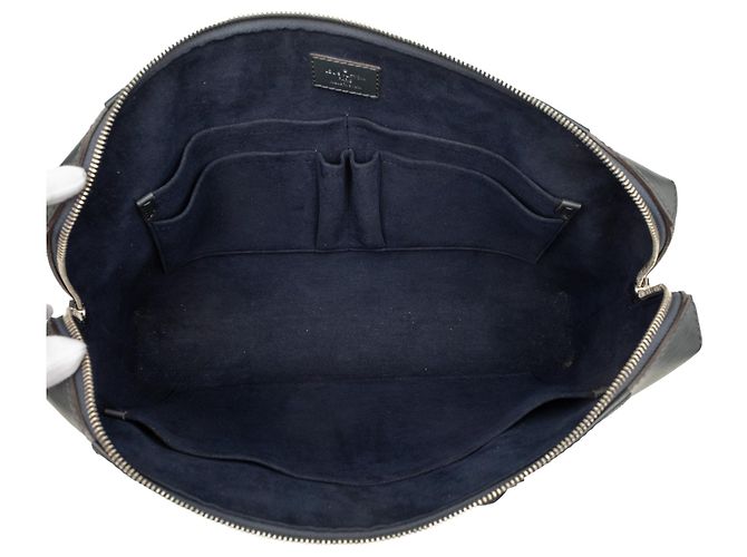 Borsa Business Louis Vuitton Epi Porte Documents Jour Blu - vista 4