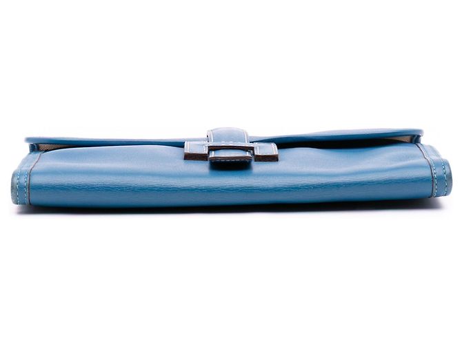 Clutch Blue Hermès Swift Jige Elan 29 - vista 3