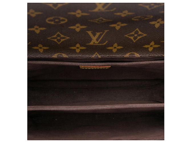 Borsa Louis Vuitton Monogram Pochette Metis marrone - vista 4