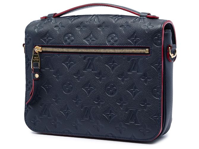 Borsa Satchel Pochette Metis Louis Vuitton Monogram Empreinte Blu - vista 2