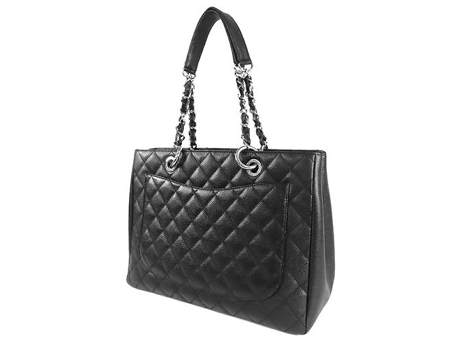 Tote Grand Shopping in Caviar nero Chanel - vista 2