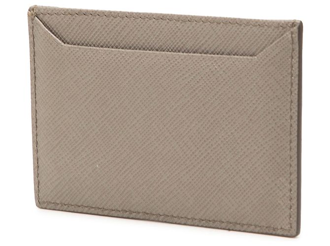 Tarjetero Saffiano marrón Prada Castaño - vista 2