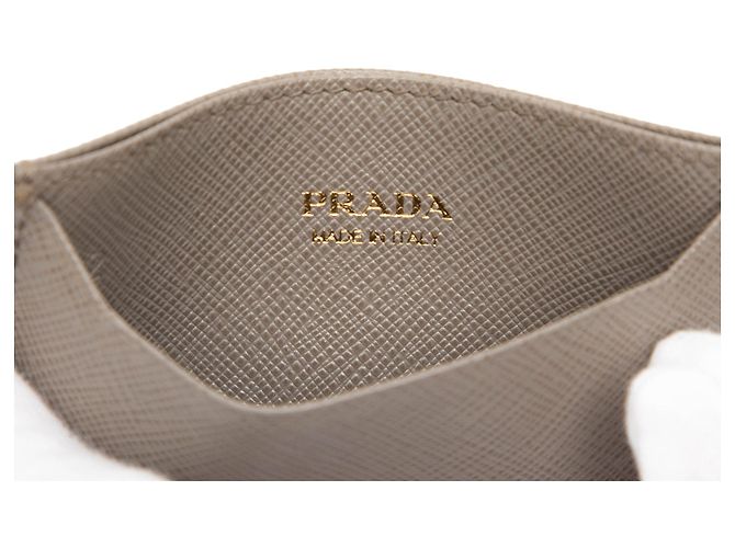 Tarjetero Saffiano marrón Prada Castaño - vista 5