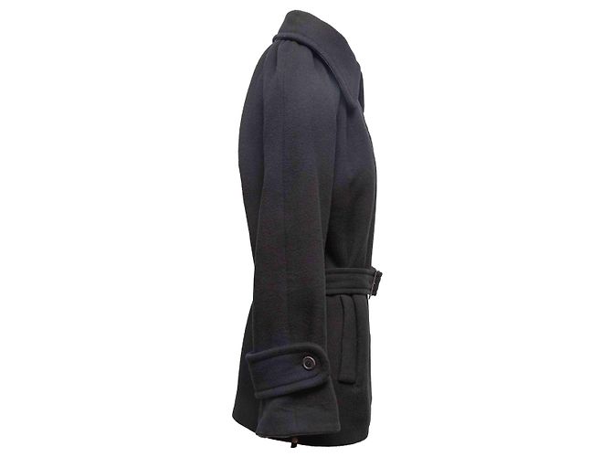Abrigo de lana negro Viktor & Rolf con cinturón Talla IT 40 - vista 3