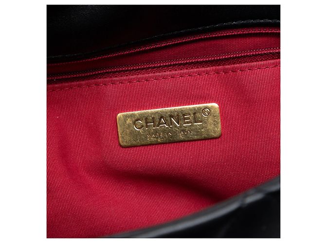 Borsa Chanel 19 in agnello nero Large - vista 5