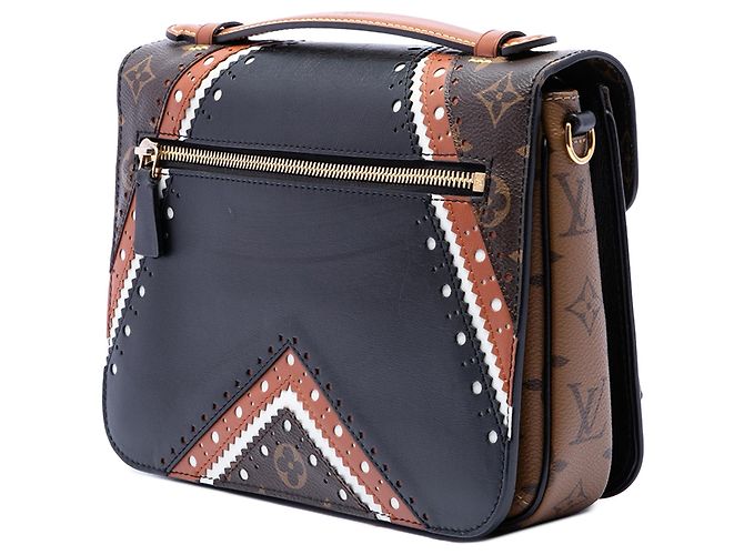 Bolso Satchel Pochette Metis Monogram Brogue Marrón Louis Vuitton Castaño - vista 2