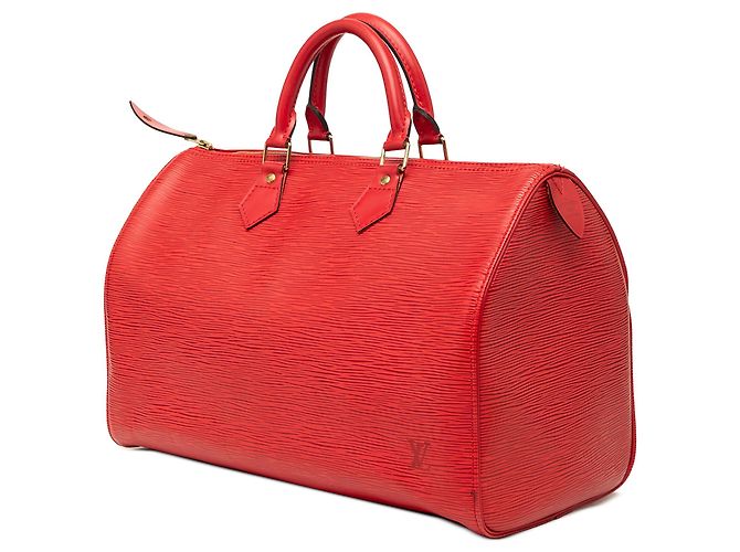 Borsa Boston Louis Vuitton Epi Speedy 35 rossa Rosso - vista 2