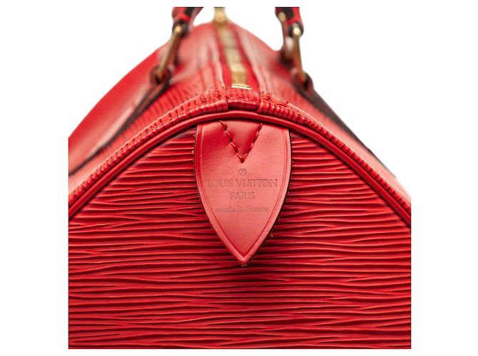Borsa Boston Louis Vuitton Epi Speedy 35 rossa Rosso - vista 5