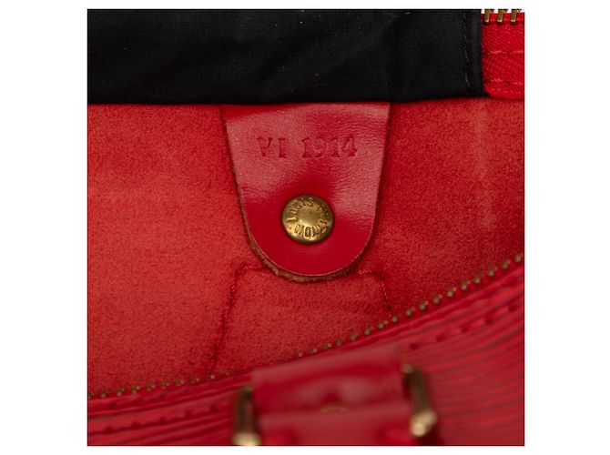 Borsa Boston Louis Vuitton Epi Speedy 35 rossa Rosso - vista 6