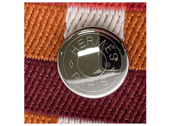 Custodia Orange Hermès Small Wool Bride a Brac Au Carre Case Arancione - vista 6
