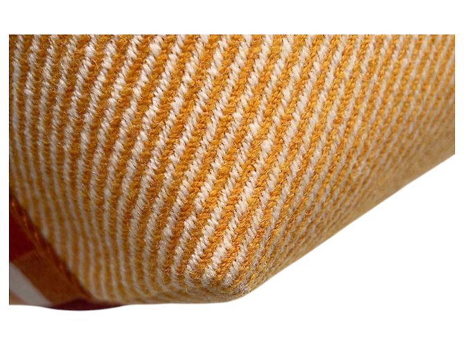 Custodia Orange Hermès Small Wool Bride a Brac Au Carre Case Arancione - vista 8