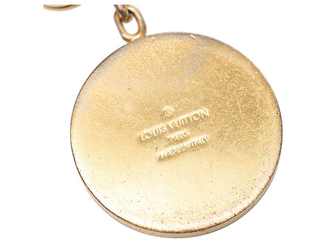 Portachiavi e charm per borsa LV Circle in oro placcato e resina Louis Vuitton D'oro - vista 3