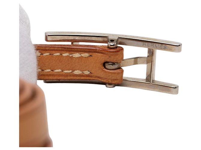 Pulsera Hermès Swift Behapi Triple Tour marrón Castaño - vista 5