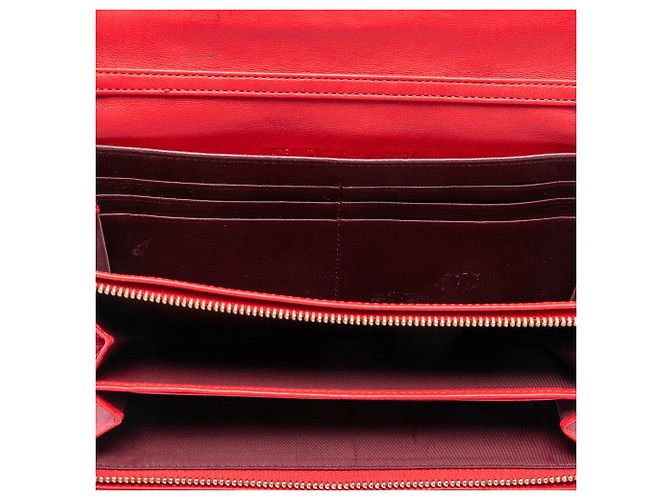 Borsa a tracolla Miss Dior Promenade in agnello Cannage rosso di Dior - vista 4