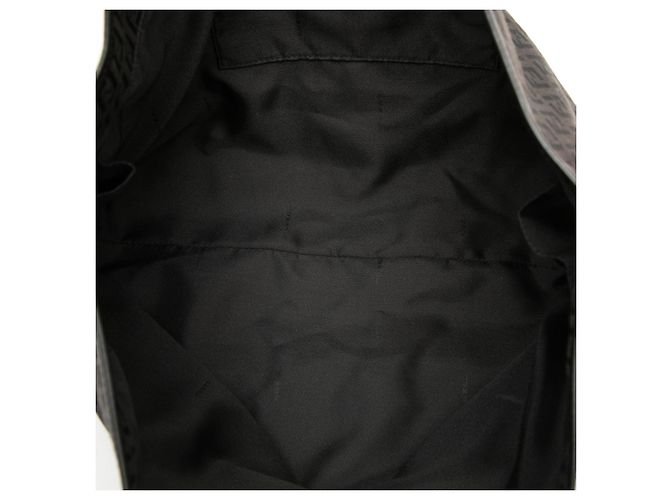Borsa Tote Fendi Zucchino Canvas Nera Nero - vista 4