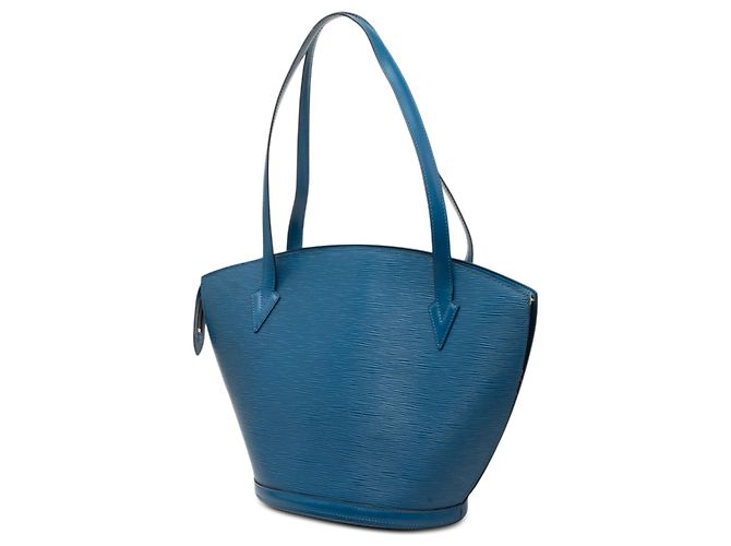Borsa a tracolla Louis Vuitton Epi Saint Jacques GM Long Strap blu - vista 2