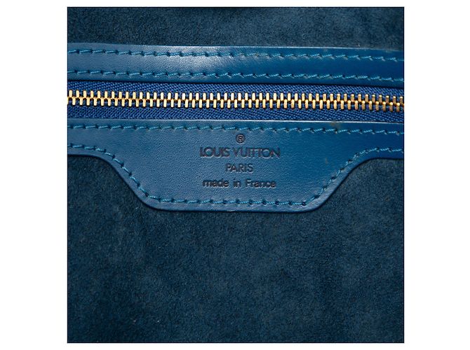 Borsa a tracolla Louis Vuitton Epi Saint Jacques GM Long Strap blu - vista 5