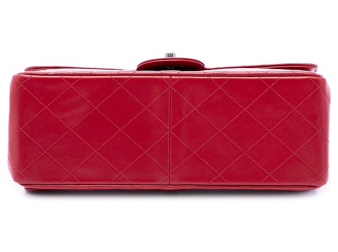 Bolsa Chanel Medium Quilted Lambskin Top Handle Bag vermelha Vermelho - vista 3