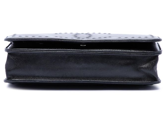 Borsa a tracolla Chanel CC Embossed Lambskin Wallet on Chain Nera Nero - vista 3
