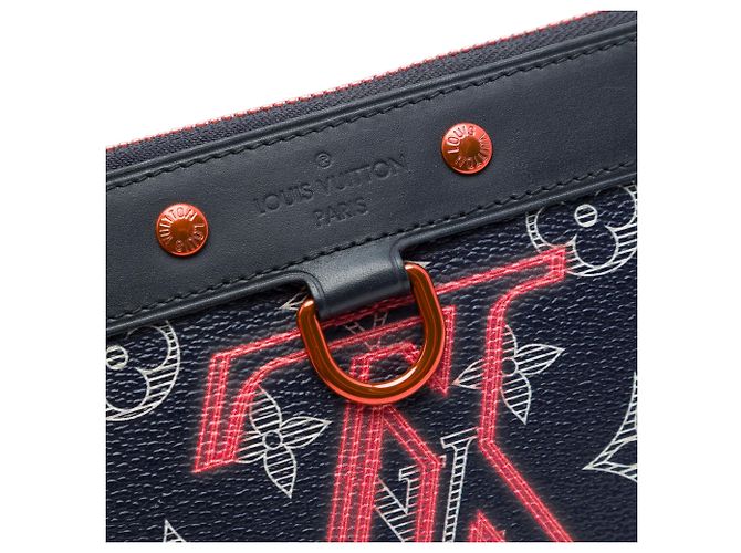 Pochette PM Apollo Louis Vuitton Monogram Ink Upside Down Blu - vista 5