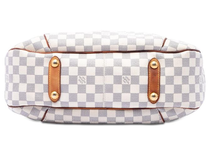 Bolsa de ombro Louis Vuitton Damier Azur Galliera PM branca Branco - vista 3