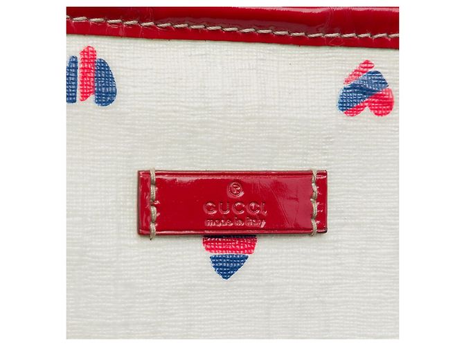 Tote Joy Gucci Medium GG Supreme Hearts bianco - vista 5