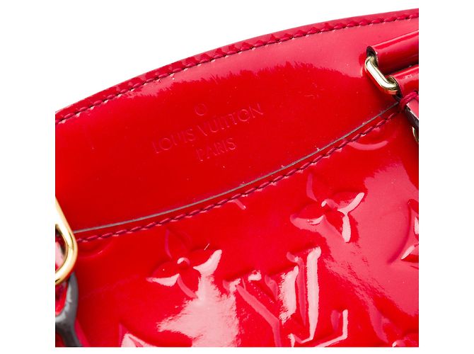 Borsa Louis Vuitton Monogram Vernis Brea PM rossa Rosso - vista 4