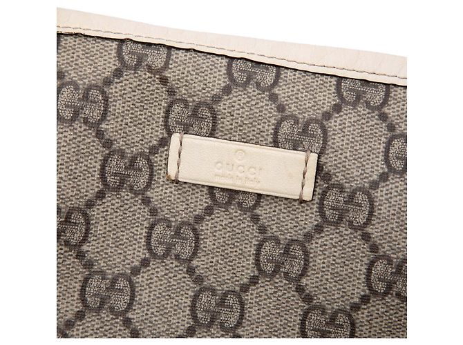 Tote Verticale Gucci GG Supreme Joy bianca Bianco - vista 5