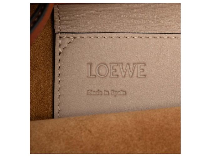 Borsa Tote Lazo in pelle di vitello marrone LOEWE - vista 5
