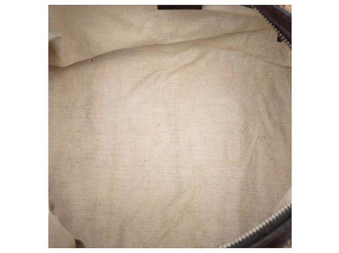 Borsa Satchel Gucci Medium GG Canvas Joy Beige - vista 4
