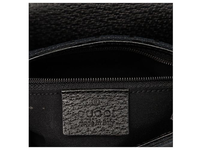 Sac banane en toile GG Gucci noir - vue 5